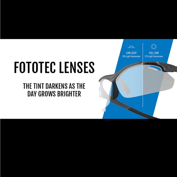 Tifosi Optics Tyrant 2.0 Multi-Sport Gunmetal Fototec Sunglasses with Case - Picture 3 of 9